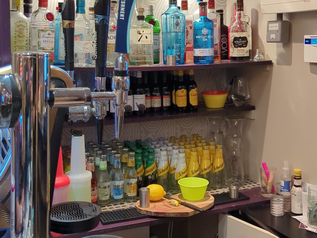 Selection of drinks available at the strathord inn